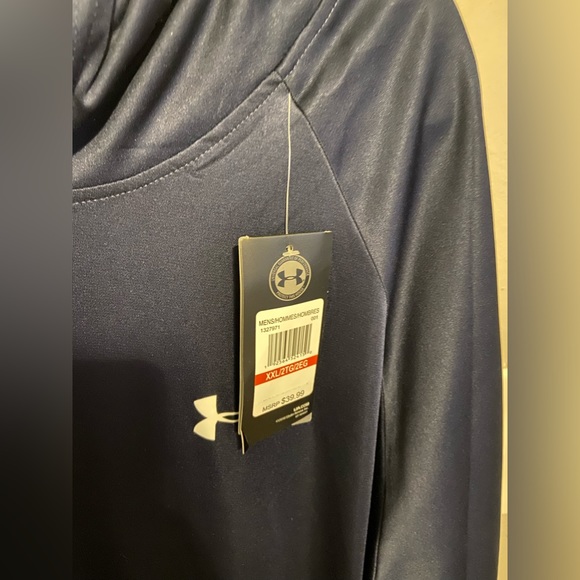 (2) Under Armour Men's UA Velocity Hoodie - NAVY& Gray 2XL - Picture 3 of 5